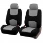 5-Seats Car Sedan SUV Seat Cover Mesh Polyester Front+Rear Cover Protector Gray