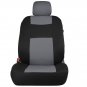 5-Seats Car Sedan SUV Seat Cover Mesh Polyester Front+Rear Cover Protector Gray