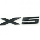 Gloss Black " X 5 " Number Trunk Letters Badge Emblem Letter Sticker for BMW X5