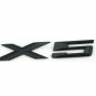 Gloss Black " X 5 " Number Trunk Letters Badge Emblem Letter Sticker for BMW X5
