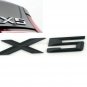 Gloss Black " X 5 " Number Trunk Letters Badge Emblem Letter Sticker for BMW X5