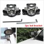 2 Pcs Car LED Work Lamp light Bar Clamp Mount Holder Bracket 304 Stainless Steel