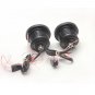 2pcs 2.5'' High Power Projector LED Fog Light w/Red COB Halo Angel Eye Rings