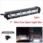 7'' 18W WATERPROOF CREE LED COMBO LIGHT BAR OFFROAD DRIVING LAMP WORK FOR SUV