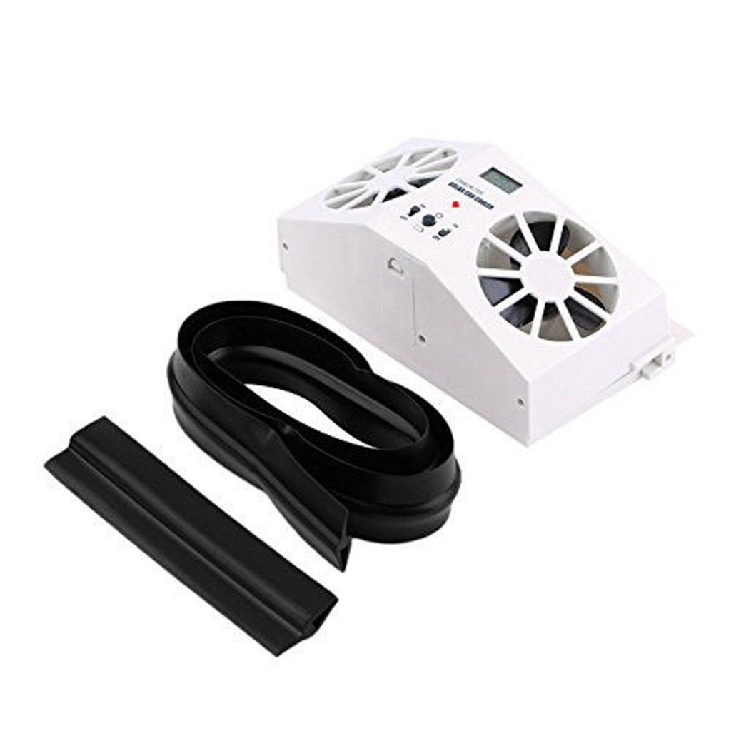 Solar Powered Auto Car Window Air Vent Ventilator Mini Air Conditioner Cool Fan