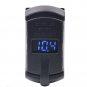 Blue 12V LED Rocker Push Switch Style Car Marine Boat Voltmeter Dual USB Charger