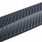 2x Black Carbon Fiber Texture Anti-rub Protector Car SUV Bumper Edge Guard Strip