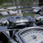 7/8" 1" Motorcycle Accessory Handlebar Mount Clock Watch Thermometer For Aprilia