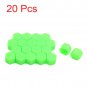 19mm Car Truck Wheel Tyre Centre Hub Screw Lug Bolt Green Rubber Caps Combo 20pc