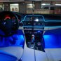 New 2M 12V Blue LED Light Glow EL Wire String Strip Rope Tube Car Interior Decor