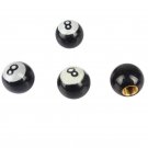 4pcs 8 Ball Truck Car Auto Bike Tire air Valve Stem Caps Wheel Rims Dust Cover