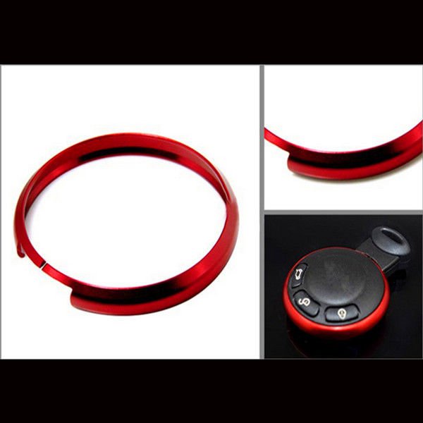 Red Metal Protective Ring For 08-Up Mini Cooper R55 R56 R57 R58 R59 R60 Key Fob