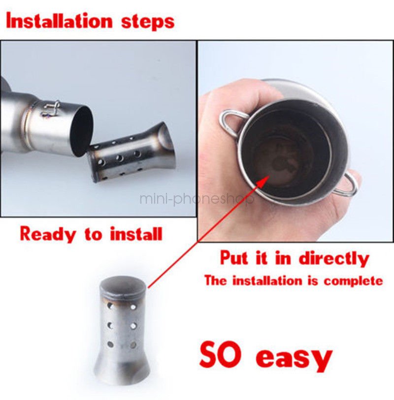 Universal Insert Baffle DB Killer Silencer Motorcycle Exhaust Can Muffler 51mm