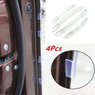 4 PCS Clear Car Side Door Edge Protection Anti-scratch Guards Trims Stickers