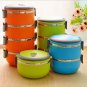 Portable Stainless Steel Thermal Insulated Lunch Box Bento Picnic Food Container