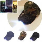 New Battery Powered Hat Adjustable outdoor Baseball Cap with 5 Bright LED Lights