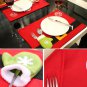 1PCS Red Christmas Stockings Placemats Table Mats Christmas Decorations Ornament