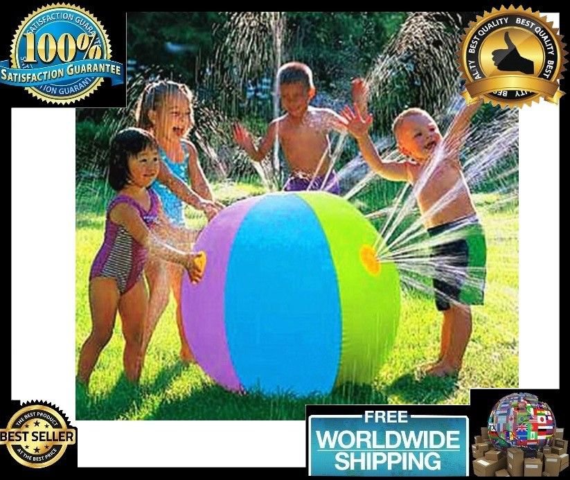 Inflatable Spray Water Ball Children Summer Outdoor Swimming Beach Pool Play