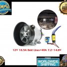 Universal Car Electric Turbine Power Turbo Charger Tan Boost Air Intake Fan 12V