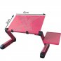 Adjustable Portable Cooling Laptop Table Stand Lap Sofa Bed Tray Desk 360 Degree