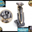 Electric Shaver Washable Rechargeable Rotary 5D Floating Blades Beard Trimmer