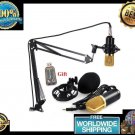 Professional Wired Condenser Microphone + Adjustable Stand Computer Recording