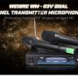 Pro Dual Wireless Microphone Cordless DJ Karaoke Public Party Mic System + 2 Mic