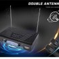 Pro Dual Wireless Microphone Cordless DJ Karaoke Public Party Mic System + 2 Mic