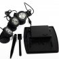 LED Solar Power 3 Lamps Landscape Spotlight Projection Garden Underwater Lights