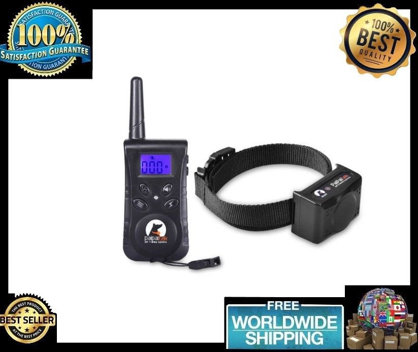 Dog Training Waterproof Collar Remote Control Electric Shock Adjustable Levels