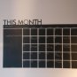 DIY Monthly Chalkboard Calendar Vinyl Wall Decal Removable Planner Sticker