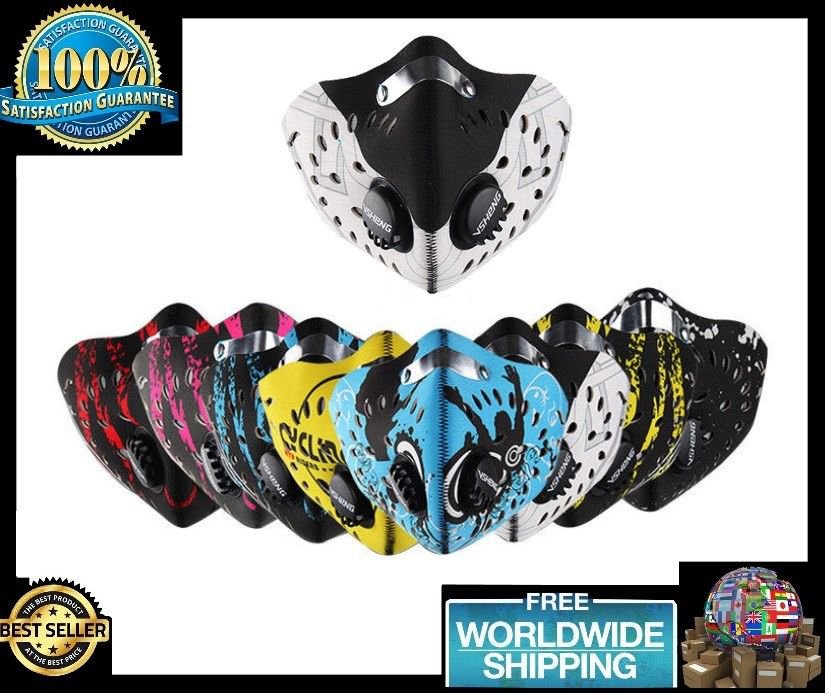 Training Protective Mask Sport Dust Pollution Filter Cycling Half Face Modern