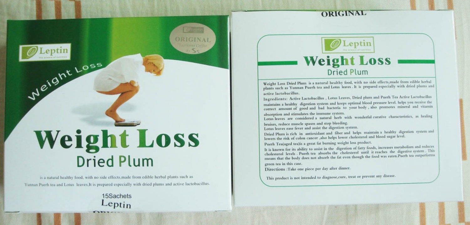 2 Boxes LEPTIN WEIGHT LOSS DRIED PLUM DIET SLIMMING WEIGHT LOSS FIT FAT