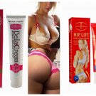 2 Pcs,1 Tube Breast Enlargement 3Cup Mustup Cream and 1 Tube Hip Lift up Cream