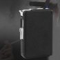 2-in-1 Metal Cigarette Case Holder Windproof Flame Fire Gas Refillable Lighter