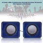 1 Pair Mini Small USB Powered Speaker Audio Music Player For Laptop PC Computer