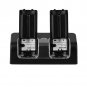 Charger Charging Dock Station + 2 Rechargeable Batteries For Wii Remote Control