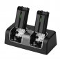 Charger Charging Dock Station + 2 Rechargeable Batteries For Wii Remote Control