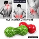 Peanut Shaped Spiky Body Massage Ball Foot Trigger Point Stress Relief Massager