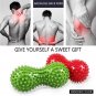Peanut Shaped Spiky Body Massage Ball Foot Trigger Point Stress Relief Massager