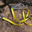 22KN Climbing Protect Safety Belt Harness Lanyard Strap +Carabiner Hook Gear