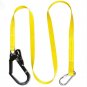 22KN Climbing Protect Safety Belt Harness Lanyard Strap +Carabiner Hook Gear