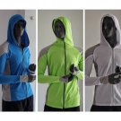 Mens fishing shirt clothes Breathable Long Sleeve Quick Dry Hooded Top Sunproof