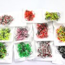 50 Pack Mixed Fishing Jig Ball Hooks Lead Round Head Hook Fishing Hooks 2cm/1g