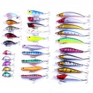Lot 30pcs Metal Fishing Lures Spinner Baits Crankbait Assorted Fish Hooks Tackle