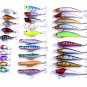Lot 30pcs Metal Fishing Lures Spinner Baits Crankbait Assorted Fish Hooks Tackle