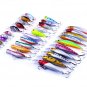 Lot 30pcs Metal Fishing Lures Spinner Baits Crankbait Assorted Fish Hooks Tackle