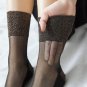 5pairs Women Elastic Velvet Silky Fashion Stocking Ankle High Elastic Stockis