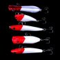 5pcs 3D Popper VIB Bait Fishing Lure Pencil Bait Crankbait Treble Hook W/box Set