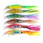 6pcs Fishing Lures Hard Squid Skirts Octopus Lure Trolling Fishing Baits Tackle